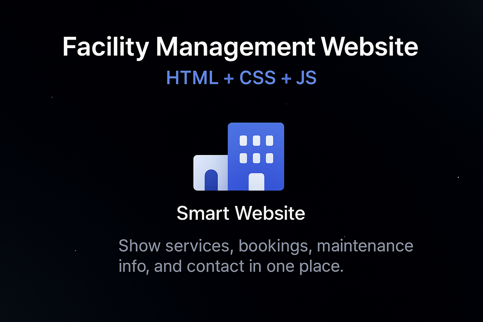 Facility Management Website